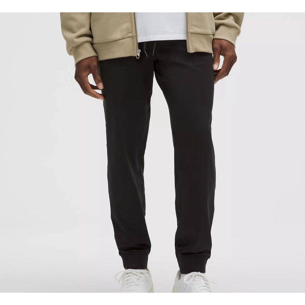 Lululemon Soft Jersey Joggers Mens Medium Black Pants Sweatpants LM5AY2S
